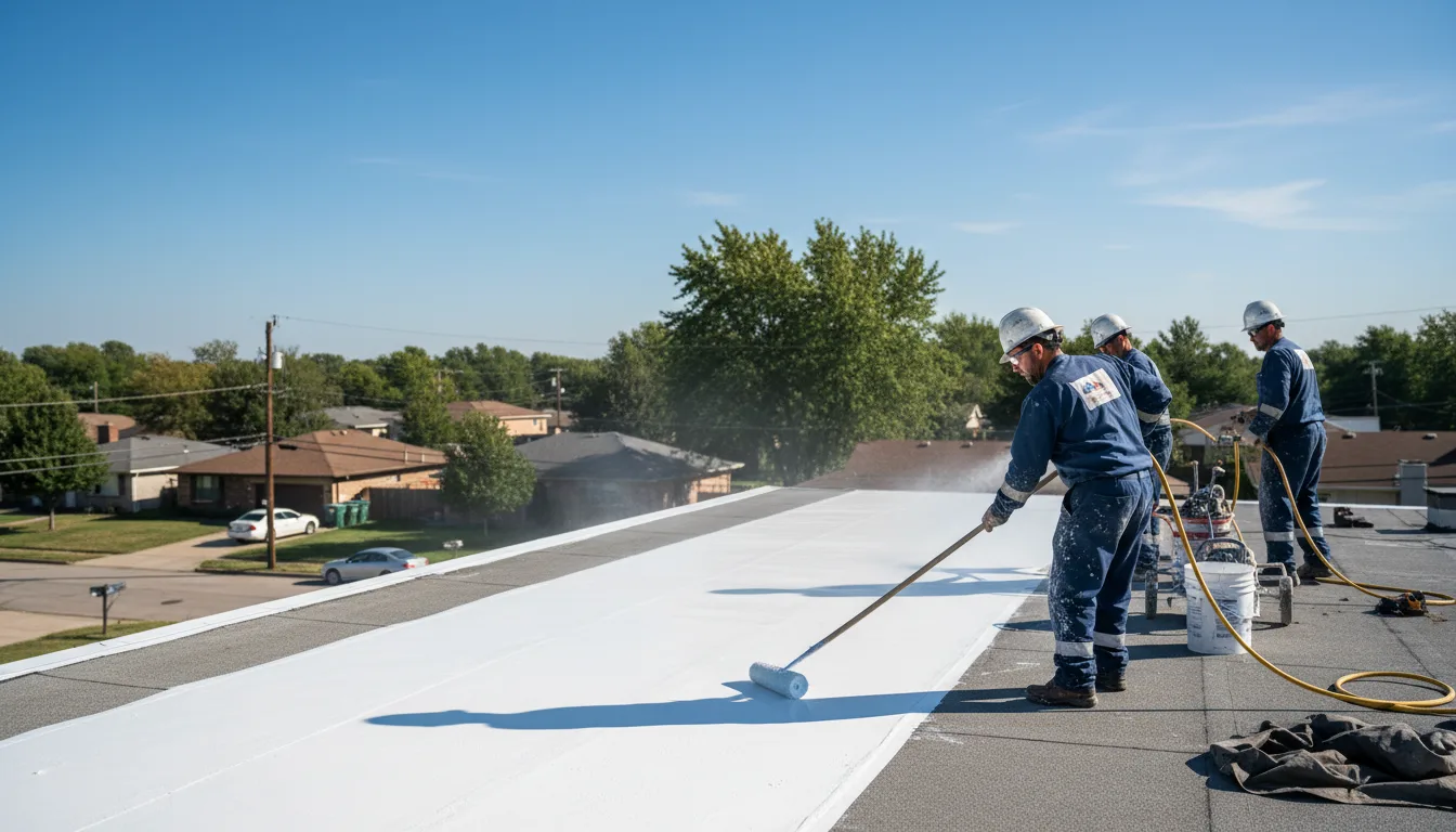 Commercial roof coating in Webb, MS near me